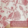 image:imageDriftAway Linen Floral Paisley Blackout Curtains Grommet W52 x L84 RedFredared