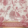 image:imageDriftAway Linen Floral Paisley Blackout Curtains Grommet W52 x L84 RedFredared
