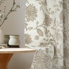 image:imageDriftAway Linen Floral Paisley Blackout Curtains Grommet W52 x L84 RedFredataupe