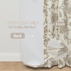image:imageDriftAway Linen Floral Paisley Blackout Curtains Grommet W52 x L84 RedFredataupe