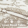 image:imageDriftAway Linen Floral Paisley Blackout Curtains Grommet W52 x L84 RedFredataupe