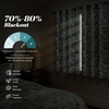 image:imageDriftAway Linen Floral Paisley Blackout Curtains Grommet W52 x L84 RedLaylaeggshell Teal