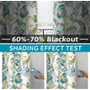 image:imageDriftAway Linen Floral Paisley Blackout Curtains Grommet W52 x L84 RedLaylateal Gray