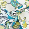 image:imageDriftAway Linen Floral Paisley Blackout Curtains Grommet W52 x L84 RedLaylateal Gray