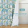 image:imageDriftAway Linen Floral Paisley Blackout Curtains Grommet W52 x L84 RedLaylawhite Seafoam