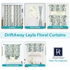 image:imageDriftAway Linen Floral Paisley Blackout Curtains Grommet W52 x L84 RedLaylawhite Seafoam