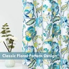 image:imageDriftAway Linen Floral Paisley Blackout Curtains Grommet W52 x L84 RedLaylawhite Seafoam