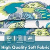 image:imageDriftAway Linen Floral Paisley Blackout Curtains Grommet W52 x L84 RedLaylawhite Seafoam