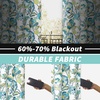image:imageDriftAway Linen Floral Paisley Blackout Curtains Grommet W52 x L84 RedLaylawhite Seafoam