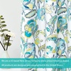 image:imageDriftAway Linen Floral Paisley Blackout Curtains Grommet W52 x L84 RedLaylawhite Seafoam