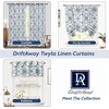 image:imageDriftAway Linen Floral Paisley Blackout Curtains Grommet W52 x L84 RedTwylaivory Navy
