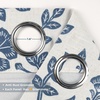 image:imageDriftAway Linen Floral Paisley Blackout Curtains Grommet W52 x L84 RedTwylaivory Navy