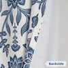 image:imageDriftAway Linen Floral Paisley Blackout Curtains Grommet W52 x L84 RedTwylaivory Navy