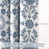 image:imageDriftAway Linen Floral Paisley Blackout Curtains Grommet W52 x L84 RedTwylaivory Navy