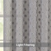 image:imageDriftAway Linen Textured Pom Pom Sheer Curtains 63 Inch Length 2 Panels Sets for Living Room Bedroom Farmhouse Modern Boho Drapes Semi Sheer Rod Pocket Nursery Kids Curtains 52x63 GrayOlivialight Gray