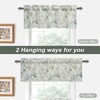 image:imageDriftAway Mackenzie Abstract Floral Pattern Window Treatment Valance Rod Pocket 52 Inch by 14 Inch Plus 2 Inch Header Blue Gray1