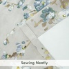 image:imageDriftAway Mackenzie Abstract Floral Pattern Window Treatment Valance Rod Pocket 52 Inch by 14 Inch Plus 2 Inch Header Blue Gray1