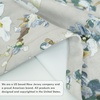 image:imageDriftAway Mackenzie Abstract Floral Pattern Window Treatment Valance Rod Pocket 52 Inch by 14 Inch Plus 2 Inch Header Blue Gray1