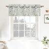 image:imageDriftAway Mackenzie Abstract Floral Pattern Window Treatment Valance Rod Pocket 52 Inch by 14 Inch Plus 2 Inch Header Blue Gray1