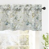 image:imageDriftAway Mackenzie Abstract Floral Pattern Window Treatment Valance Rod Pocket 52 Inch by 14 Inch Plus 2 Inch Header Blue Gray1