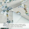 image:imageDriftAway Mackenzie Abstract Floral Pattern Window Treatment Valance Rod Pocket 52 Inch by 14 Inch Plus 2 Inch Header Blue Gray1