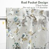 image:imageDriftAway Mackenzie Abstract Floral Pattern Window Treatment Valance Rod Pocket 52 Inch by 14 Inch Plus 2 Inch Header Blue Gray1