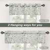 image:imageDriftAway Mackenzie Abstract Floral Pattern Window Treatment Valance Rod Pocket 52 Inch by 14 Inch Plus 2 Inch Header Blue Gray1