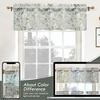 image:imageDriftAway Mackenzie Abstract Floral Pattern Window Treatment Valance Rod Pocket 52 Inch by 14 Inch Plus 2 Inch Header Blue Gray1