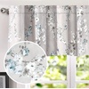 image:imageDriftAway Mackenzie Abstract Floral Pattern Window Treatment Valance Rod Pocket 52 Inch by 14 Inch Plus 2 Inch Header Blue Gray2