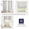 image:imageDriftAway Mackenzie Abstract Floral Pattern Window Treatment Valance Rod Pocket 52 Inch by 14 Inch Plus 2 Inch Header Blue Gray2