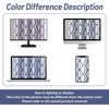 image:imageDriftAway Mason Thermal Blackout Grommet Window Curtains Geometric Trellis Pattern 2 Panels Each 52 Inch by 84 Inch GrayNavy