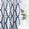 image:imageDriftAway Mason Thermal Blackout Grommet Window Curtains Geometric Trellis Pattern 2 Panels Each 52 Inch by 84 Inch GrayNavy