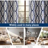 image:imageDriftAway Mason Thermal Blackout Grommet Window Curtains Geometric Trellis Pattern 2 Panels Each 52 Inch by 84 Inch GrayNavy