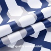 image:imageDriftAway Mason Thermal Blackout Grommet Window Curtains Geometric Trellis Pattern 2 Panels Each 52 Inch by 84 Inch GrayNavy