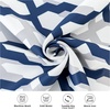 image:imageDriftAway Mason Thermal Blackout Grommet Window Curtains Geometric Trellis Pattern 2 Panels Each 52 Inch by 84 Inch GrayNavy
