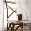image:imageDriftAway Natural Linen Curtains 84 Inches Long 3 Pound Thick Semi Sheer 2 Panels Farmhouse Real Flax 3 Inch Rod Pocket Back Tab Boho Rustic Light Filtering Window Drapes for Bedroom Privacy AssuredWhite
