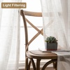 image:imageDriftAway Natural Linen Curtains 84 Inches Long 3 Pound Thick Semi Sheer 2 Panels Farmhouse Real Flax 3 Inch Rod Pocket Back Tab Boho Rustic Light Filtering Window Drapes for Bedroom Privacy AssuredWhite