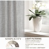 image:imageDriftAway Natural Linen Curtains 84 Inches Long 3 Pound Thick Semi Sheer 2 Panels Farmhouse Real Flax 3 Inch Rod Pocket Back Tab Boho Rustic Light Filtering Window Drapes for Bedroom Privacy AssuredGrey