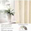image:imageDriftAway Natural Linen Curtains 84 Inches Long 3 Pound Thick Semi Sheer 2 Panels Farmhouse Real Flax 3 Inch Rod Pocket Back Tab Boho Rustic Light Filtering Window Drapes for Bedroom Privacy AssuredLight Linen
