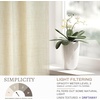 image:imageDriftAway Natural Linen Curtains 84 Inches Long 3 Pound Thick Semi Sheer 2 Panels Farmhouse Real Flax 3 Inch Rod Pocket Back Tab Boho Rustic Light Filtering Window Drapes for Bedroom Privacy AssuredBeige