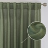 image:imageDriftAway Natural Linen Curtains 84 Inches Long 3 Pound Thick Semi Sheer 2 Panels Farmhouse Real Flax 3 Inch Rod Pocket Back Tab Boho Rustic Light Filtering Window Drapes for Bedroom Privacy AssuredOlive Green