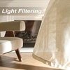 image:imageDriftAway Natural Linen Curtains 84 Inches Long 3 Pound Thick Semi Sheer 2 Panels Farmhouse Real Flax 3 Inch Rod Pocket Back Tab Boho Rustic Light Filtering Window Drapes for Bedroom Privacy AssuredLight Linen