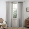 image:imageDriftAway Natural Linen Curtains 84 Inches Long 3 Pound Thick Semi Sheer 2 Panels Farmhouse Real Flax 3 Inch Rod Pocket Back Tab Boho Rustic Light Filtering Window Drapes for Bedroom Privacy AssuredGrey