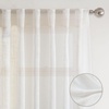 image:imageDriftAway Natural Linen Curtains 84 Inches Long 3 Pound Thick Semi Sheer 2 Panels Farmhouse Real Flax 3 Inch Rod Pocket Back Tab Boho Rustic Light Filtering Window Drapes for Bedroom Privacy AssuredWhite
