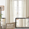image:imageDriftAway Natural Linen Curtains 84 Inches Long 3 Pound Thick Semi Sheer 2 Panels Farmhouse Real Flax 3 Inch Rod Pocket Back Tab Boho Rustic Light Filtering Window Drapes for Bedroom Privacy AssuredLight Linen