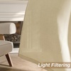 image:imageDriftAway Natural Linen Curtains 84 Inches Long 3 Pound Thick Semi Sheer 2 Panels Farmhouse Real Flax 3 Inch Rod Pocket Back Tab Boho Rustic Light Filtering Window Drapes for Bedroom Privacy AssuredBeige