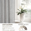 image:imageDriftAway Natural Linen Curtains 84 Inches Long 3 Pound Thick Semi Sheer 2 Panels Farmhouse Real Flax 3 Inch Rod Pocket Back Tab Boho Rustic Light Filtering Window Drapes for Bedroom Privacy AssuredGrey