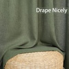 image:imageDriftAway Natural Linen Curtains 84 Inches Long 3 Pound Thick Semi Sheer 2 Panels Farmhouse Real Flax 3 Inch Rod Pocket Back Tab Boho Rustic Light Filtering Window Drapes for Bedroom Privacy AssuredOlive Green