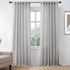 image:imageDriftAway Natural Linen Curtains 84 Inches Long 3 Pound Thick Semi Sheer 2 Panels Farmhouse Real Flax 3 Inch Rod Pocket Back Tab Boho Rustic Light Filtering Window Drapes for Bedroom Privacy AssuredGrey