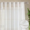 image:imageDriftAway Natural Linen Curtains 84 Inches Long 3 Pound Thick Semi Sheer 2 Panels Farmhouse Real Flax 3 Inch Rod Pocket Back Tab Boho Rustic Light Filtering Window Drapes for Bedroom Privacy AssuredWhite